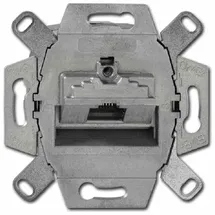 Busch-Jaeger 0218/11-101 UAE-Anschlussdose, RJ45, Cat. 6a iso, geschirmt, 1 Steckbuchse, 8 (8)-polig