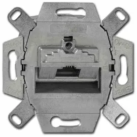 Busch-Jaeger 0218/11-101 UAE-Anschlussdose, RJ45, Cat. 6a iso, geschirmt, 1 Steckbuchse, 8 (8)-polig