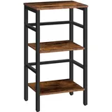 Leiterregal Standregal 3 Ebenen Bücherregal Querstangen-Design Multifunktiona...