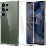 Spigen Ultra Hybrid Case für S918B Samsung Galaxy S23 Ultra - crystal clear (Galaxy S23 Ultra), Smartphone Hülle, Transparent