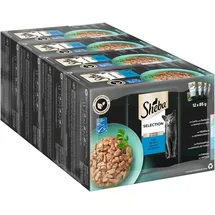 Sheba Selection Katzen Nassfutter im Portionsbeutel Fisch Variation (MSC) in Sauce Multipack 4x12x85g