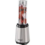 Russell Hobbs Mixer - Standmixer & Smoothie Maker go [23.500 U/min Power-Motor] inkl. 1x Mixbehälter 600ml (BPA-frei, spülmaschinen- bruchfest - Silber/Schwarz