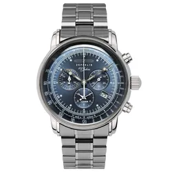 Zeppelin 7680MB-3 Herrenuhr 100 Jahre Zeppelin Stahl/Blau