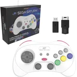 retro-bit PRO - White - Wireless Controller - Sega Saturn