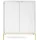 Selsey Highboard 104 x 125 cm Weiß