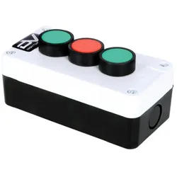 Drucktaster 3 Schalter Gehäuse 10/6A 230V IP65 0089