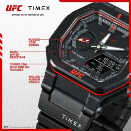 Timex Herren Analog-Digital Quarz Armbanuhr UFC Colossus 45mm