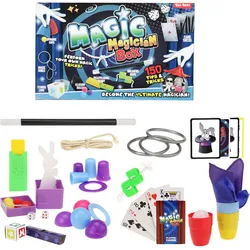 Toi-Toys 35219A - Zauberkasten mit 150 Zaubertricks Magic Magician Box Tricks zaubern Kinder Kartentricks