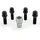 H&R Felgenschloss-Set M14x1,25x28mm Kegelbund Schwarz