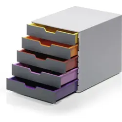 Durable Schubladenkasten Varicolor 5 Schübe