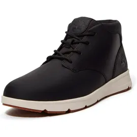 Timberland Mens Mid Lace Up Sneaker blk full grain 9.5