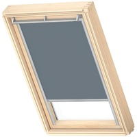 VELUX Original Dachfenster Verdunkelungsrollo, mit Grauer Führungsschiene, Blaugrau, für GGL S08, GHL S08, GPL S08, VFE SK38, GGU S08, GHU S08, GPU S08, GTL S08, GTU S08