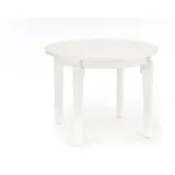 Design Esstisch HAS-111 Massivholz ausziehbar Tisch Echtholzfurnier - Weiß