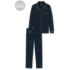 SCHIESSER Pyjama Fine Interlock Blau 58 (XXXL)
