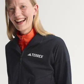 adidas Terrex Damen Xperior Cross Country Softshell Jacke (Größe XL, schwarz)