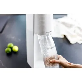 Sodastream Terra white + PET-Flasche 1 l + Zylinder