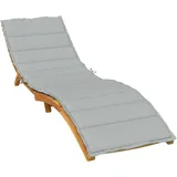 vidaXL Sonnenliegen-Auflage 200 x 70 x 4 cm melange grau 1 St.