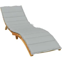 vidaXL Sonnenliegen-Auflage 200 x 70 x 4 cm melange grau 1 St.