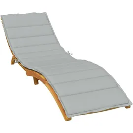 vidaXL Sonnenliegen-Auflage 200 x 70 x 4 cm melange grau 1 St.
