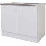 Flex-Well Classic Spülenunterschrank Speed 100 cm Weiß