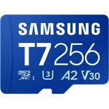 Samsung T7 256 GB, microSDXC UHS-I U3, Full HD & 4K UHD, 170 MB/s Lesen, MB-MB256T/WW