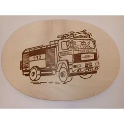 Frühstücksbrett Feuerwehr
