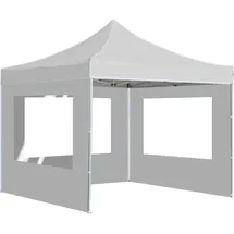 vidaXL Profi-Partyzelt 3 x 3 m inkl. 4 Seitenteile Weiß