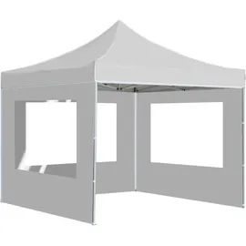 vidaXL Profi-Partyzelt 3 x 3 m inkl. 4 Seitenteile Weiß