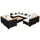 vidaXL Garten-Lounge-Set 9-tlg. schwarz