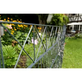 GAH Alberts Alberts Doppelstabmatten-Grundset Nexus 200 x 140 cm 18 m anthrazit