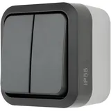 REV Ritter Feuchtraum-serien-schalter AquaStorm, Ap, Grau - REV