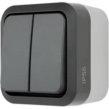 REV Ritter Feuchtraum-serien-schalter AquaStorm, Ap, Grau - REV