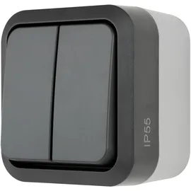 REV Ritter Feuchtraum-serien-schalter AquaStorm, Ap, Grau - REV