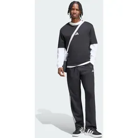 adidas Essentials 3-Stripes Stanford Lite Woven Tapered Open Hem Jogginghose Black/White M
