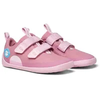 Affenzahn Barfußschuh Baumwolle Lucky Klettverschluss Vegan rutschfest Flexibel Reflektierend für den Sommer in Größe 21-32 Einhorn - Pink - 31 EU