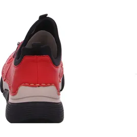Rieker Slip-On Sneaker, mit Gummizug und Schnellverschluss rot