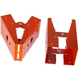 2PCS Sägebock Halterung Stahl Mechanische Sägebock Klammern Display-ständer für Holzbearbeitung 25 Grad Öffnungswinkel