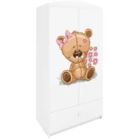 raumhirsch furniture Kinderkleiderschrank 90 x 175 x 52 cm Holzwerkstoff weiß