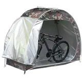 Zstar Fahrradgarage Wasserdichtes Fahrradaufbewahrungszelt für 2-3 Fahrräder, 210D Oxford Gartenschuppen Geräteschuppen Lagerzelt Carport Gerätezelt