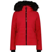 CMP Zip Hood Fur Damen Skijacke-Rot-40