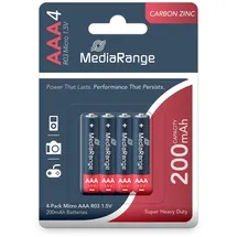 MediaRange Super Heavy Duty AAA 200 mAh 4 St.