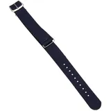 YXHH 18mm Nylon Uhrenarmband Durchzugsband Armband Uhrband Watch Strap-Dunkel Blau