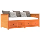 vidaXL Tagesbett Wachsbraun 100x200 cm Massivholz Kiefer