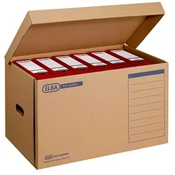 AKTION: 10 ELBA Archivcontainer tric system braun 54,5 x 36,0 x 32,0 cm