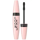 Eveline Cosmetics Intensiv Schwarze Volumen-Mascara mit Silikonbürste für alle Wimperntypen