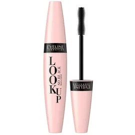 Eveline Cosmetics Intensiv Schwarze Volumen-Mascara mit Silikonbürste für alle Wimperntypen