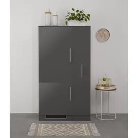 WIHO KÜCHEN Küchenzeile Cali 90 cm grau