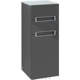 Villeroy & Boch V&B Seitenschrank Subway 2.0 35,6x85,7cm, re, Gr. chr, we, glo grey