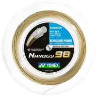 Yonex Badmintonsaite Nanogy 98 (Power+Touch) gold 200m Rolle