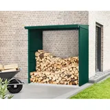 EcoStar Kaminholzregal Trend-V Typ 2, moosgrün,